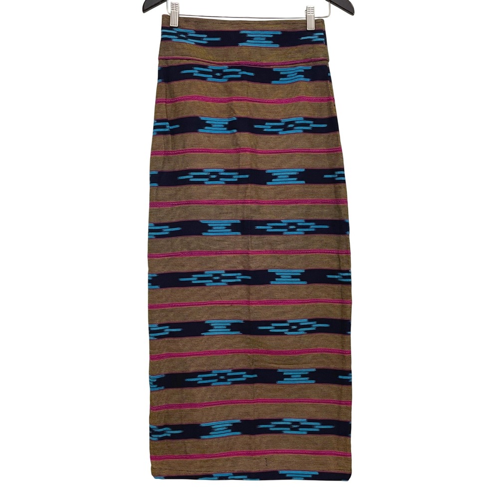 African Hand Woven Maxi Skirt XXS XS Burkina Faso Couture Victor & Freres Tribal